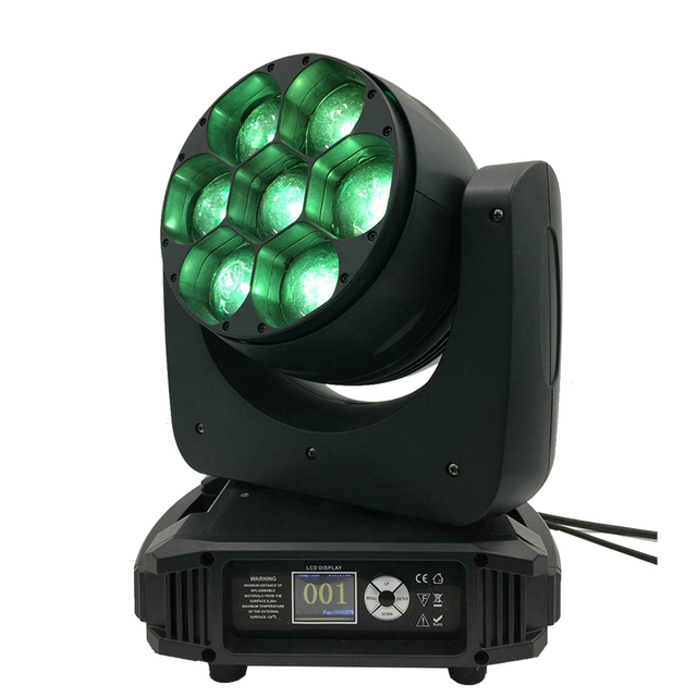 7 * 40w RGBW Beam Wash Led Stage Luz con cabezal móvil